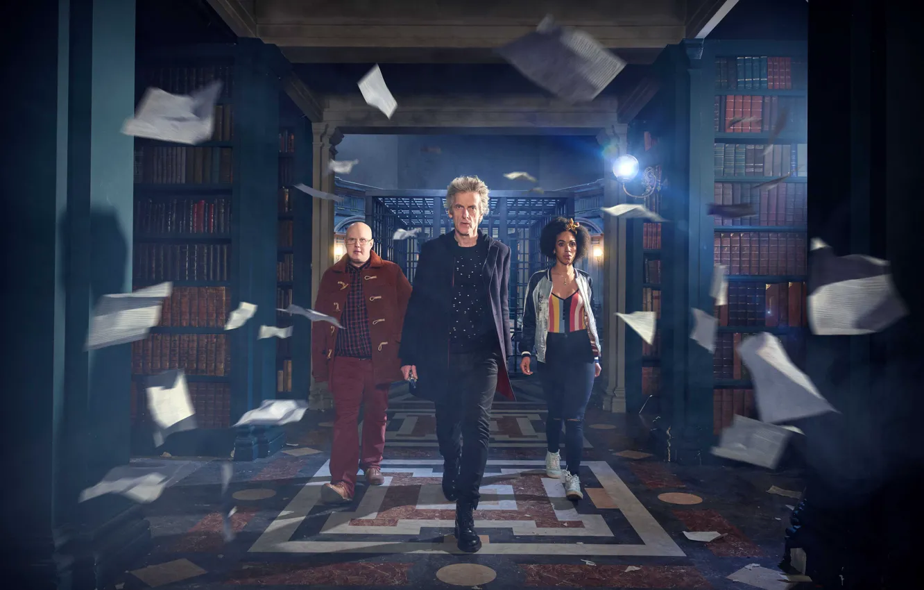 Photo wallpaper cell, actor, book, library, Doctor Who, owner, page, Doctor Who