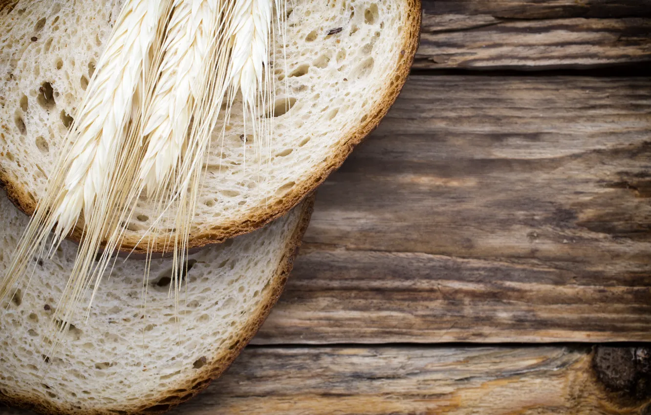 Photo wallpaper wheat, ear, food, bread