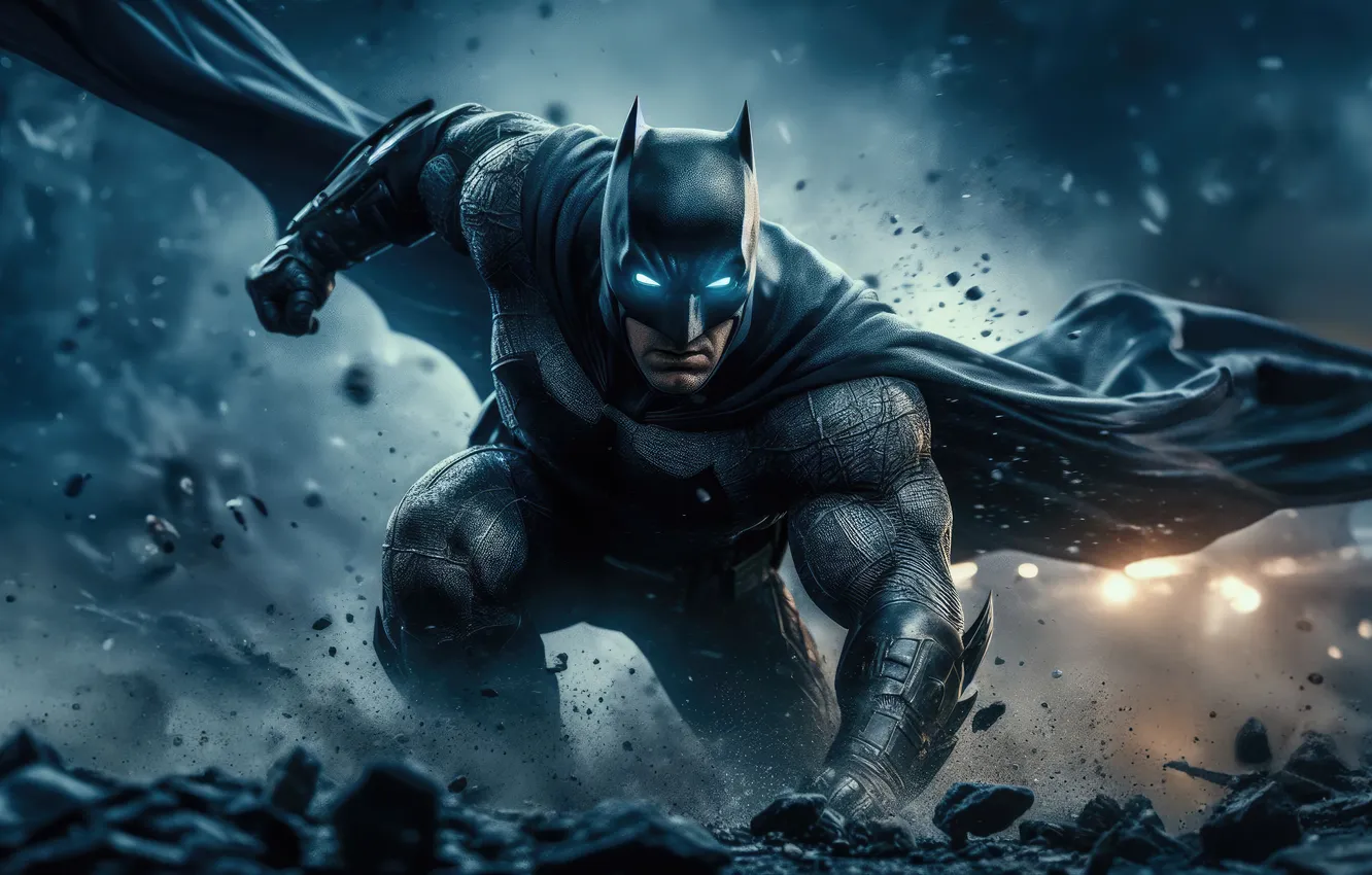 Photo wallpaper batman, heart, battle