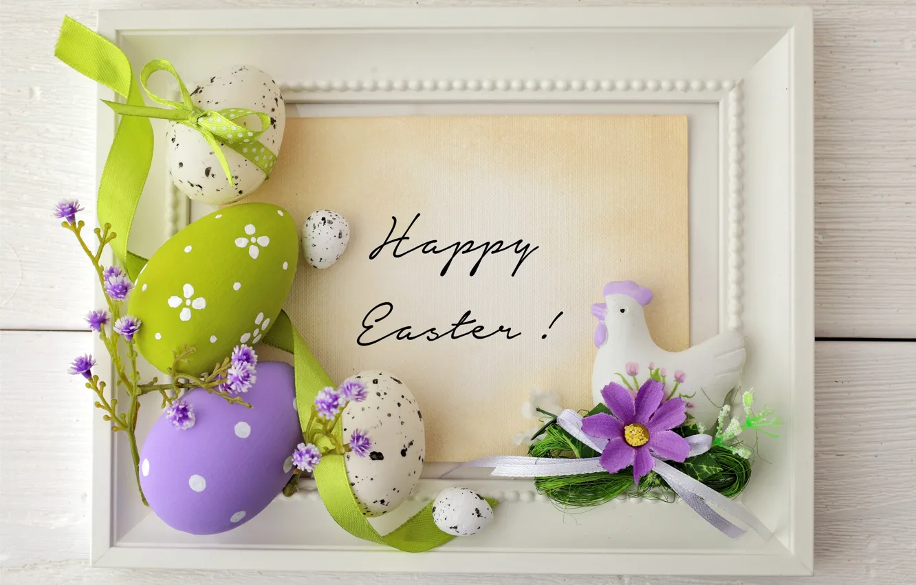Photo wallpaper flowers, eggs, Easter, tape, flowers, spring, Easter, eggs
