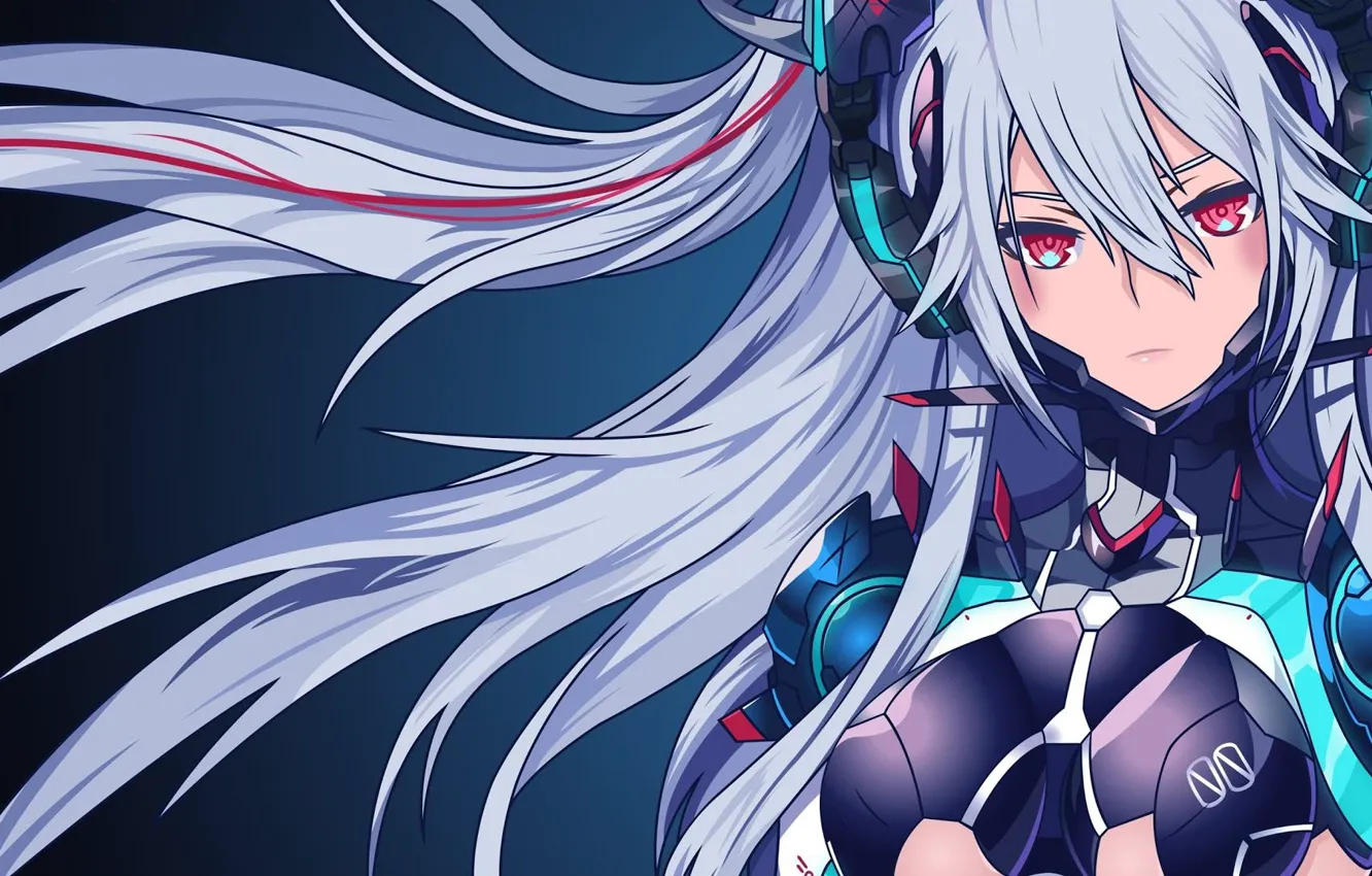 Photo wallpaper robot, girl, cyborg