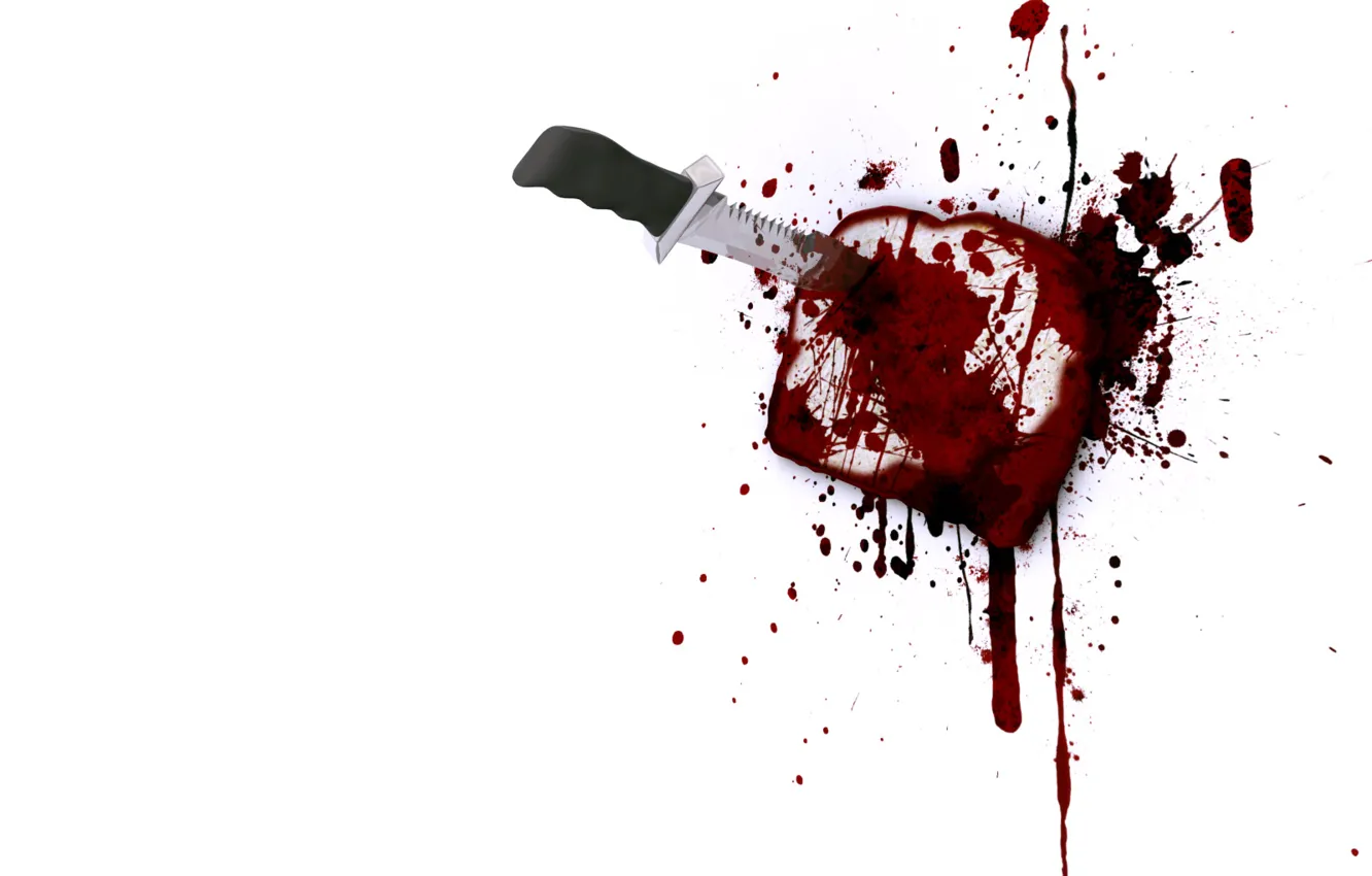 Photo wallpaper Wallpaper, blood, knife, sugar