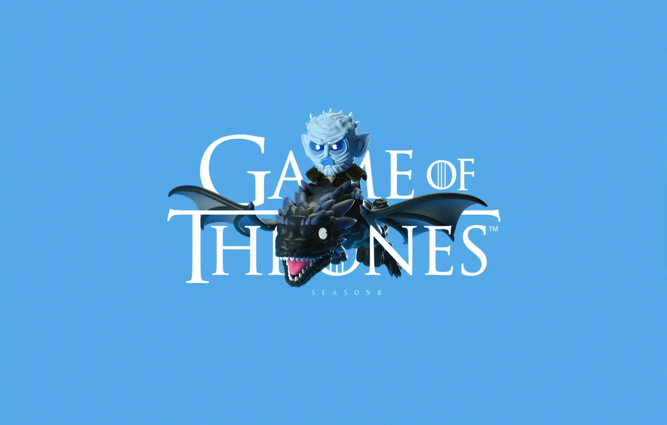 Photo wallpaper dragon, graphics, art, dragon, Game of Thrones, Game of thrones, Night King, King of the …