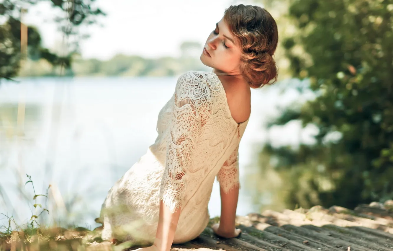 Photo wallpaper summer, girl, beauty