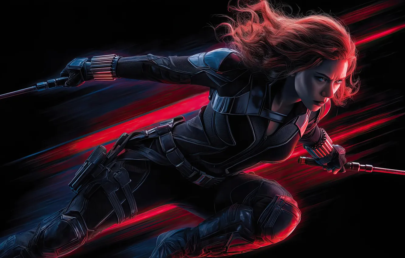Photo wallpaper stance, tactical, black widow