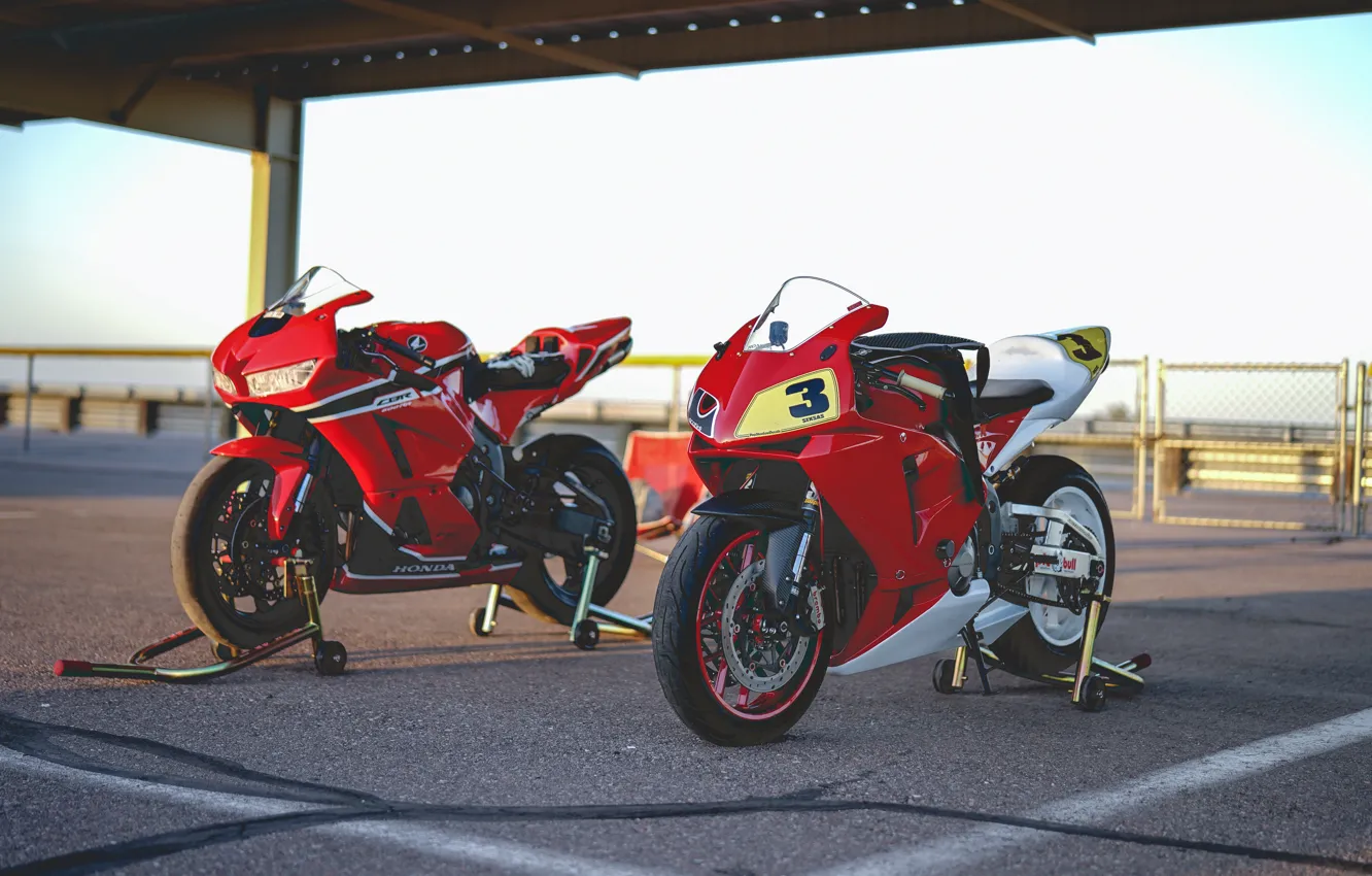 Photo wallpaper Red, Motorcycles, CBR600RR-R