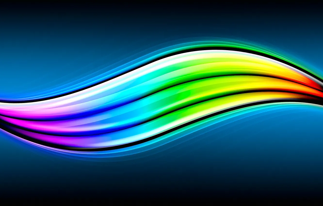 Photo wallpaper light, line, strip, color, rainbow