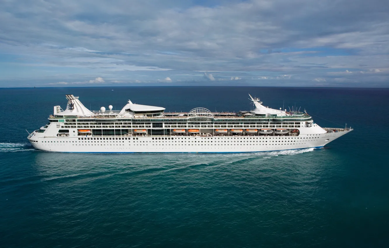 Photo wallpaper The ocean, Sea, Liner, The ship, Royal Caribbean International, Passenger ship, Cruise Ship, Royal Caribbean …