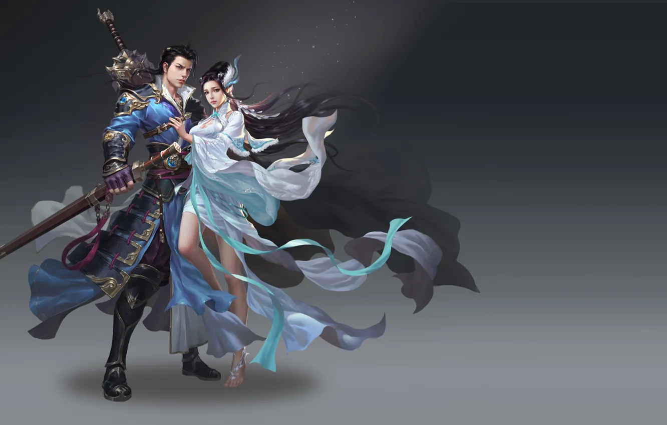 Photo wallpaper the game, warrior, art, costume design, Project map two years ago, Yang Chen