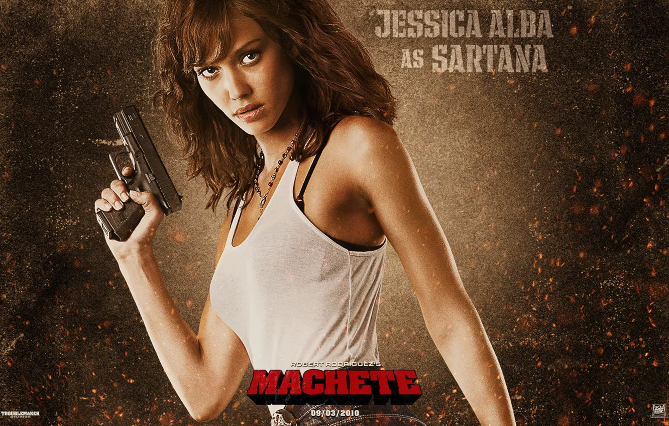 Photo wallpaper Jessica Alba, machete, machete