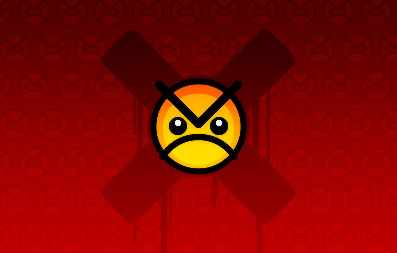 Photo wallpaper smile, evil, smiley, smiley