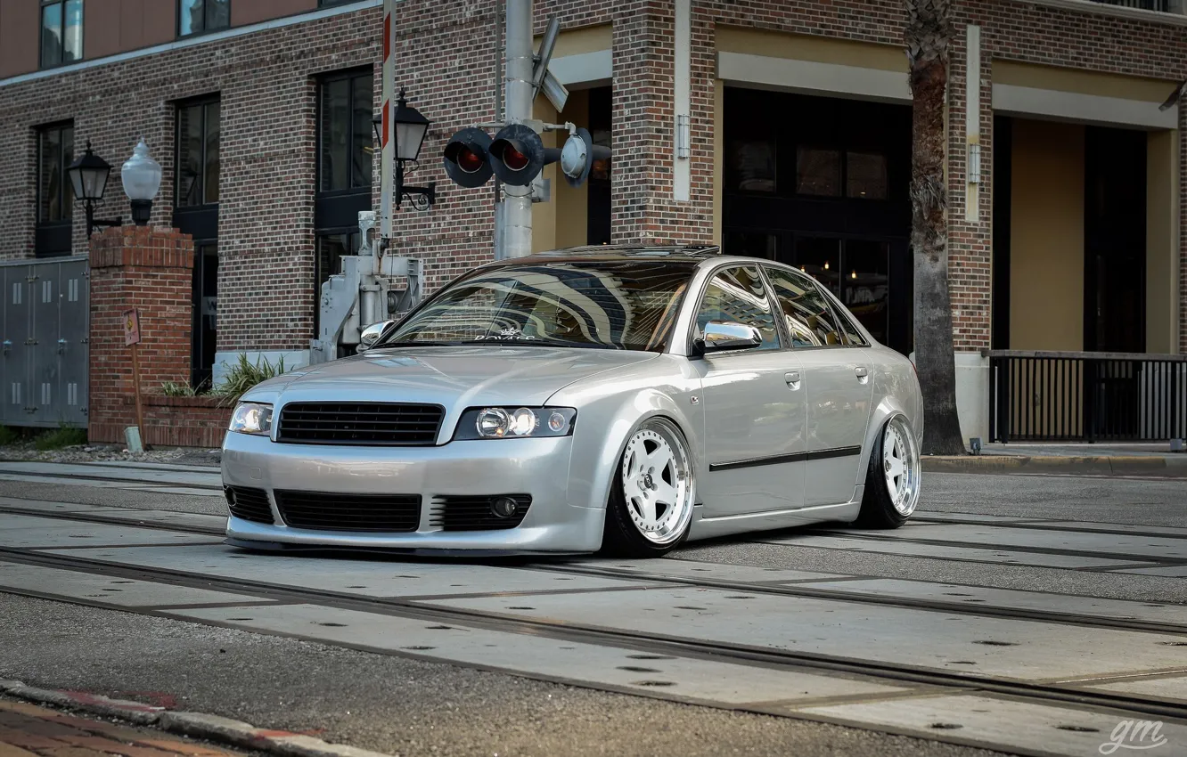 Photo wallpaper audi, tuning, low, stance