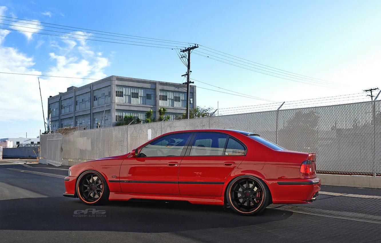 Photo wallpaper auto, red, BMW