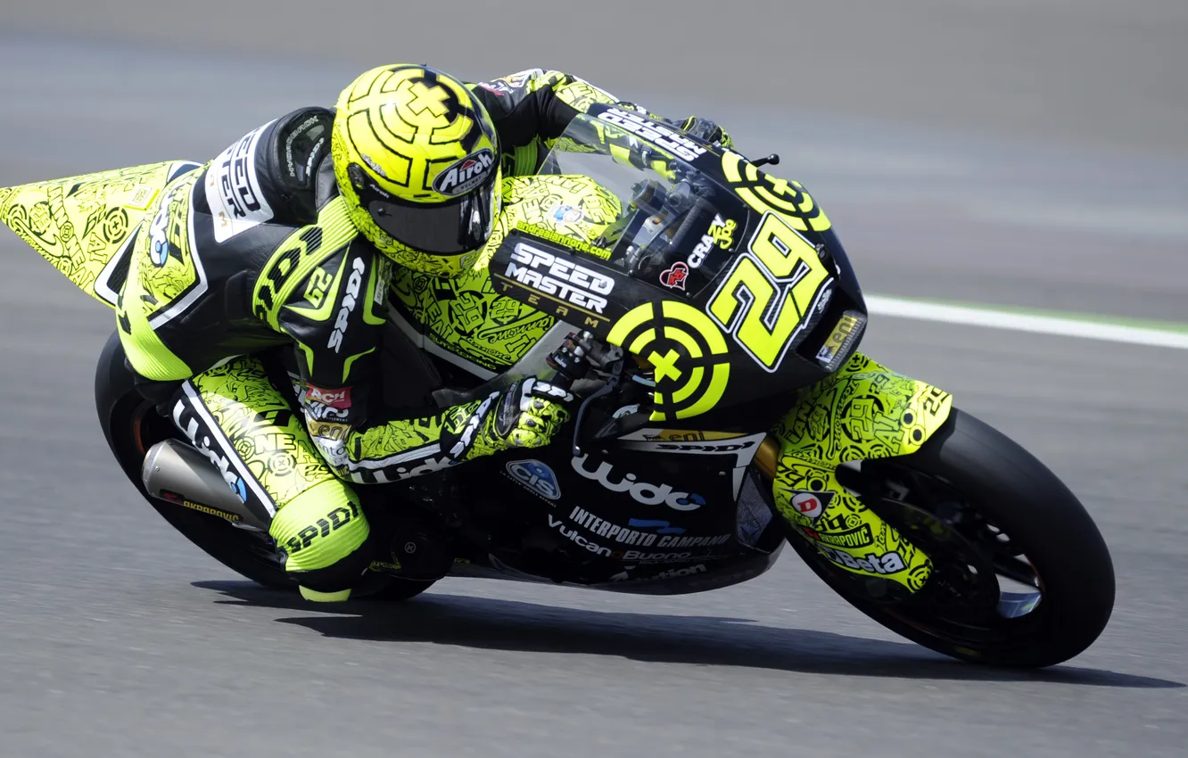 Photo wallpaper color, track, protection, turn, costume, helmet, airbrushing, motocross