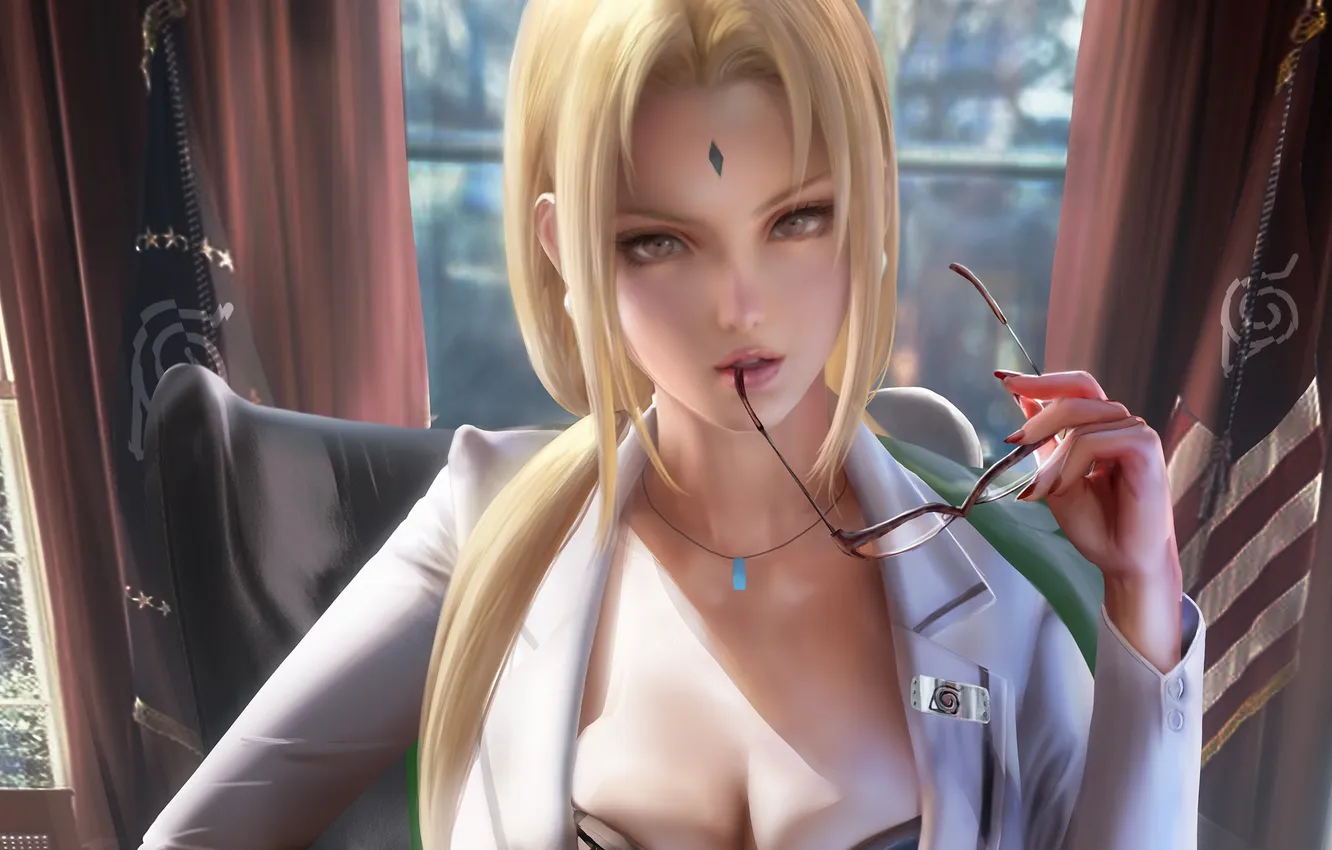 Photo wallpaper glasses, Naruto, Naruto, Tsunade