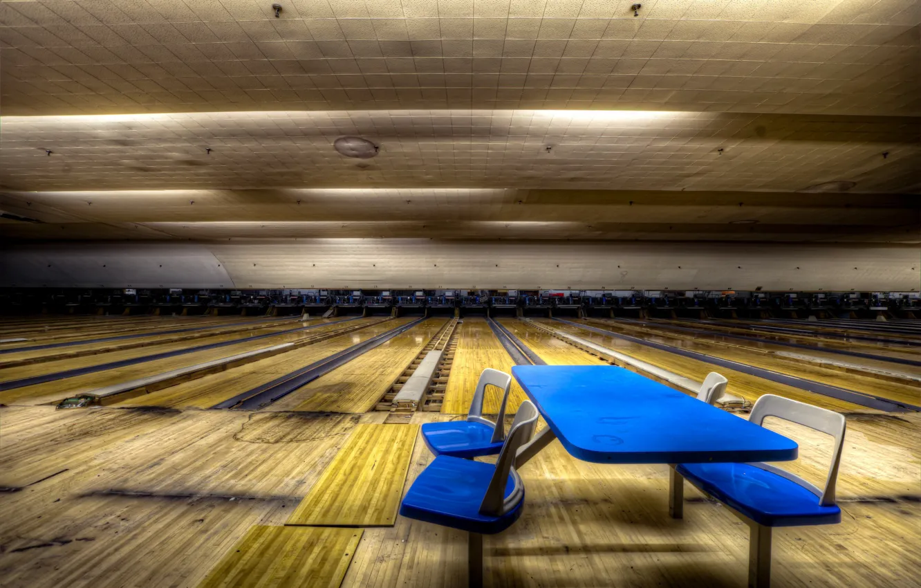 Photo wallpaper sport, hall, bowling