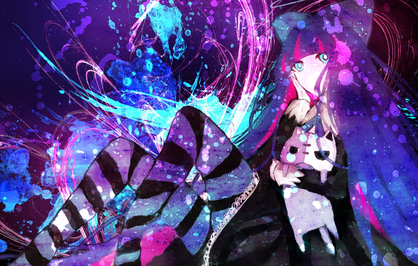 Photo wallpaper toy, stockings, art, bow, panty &amp; stocking