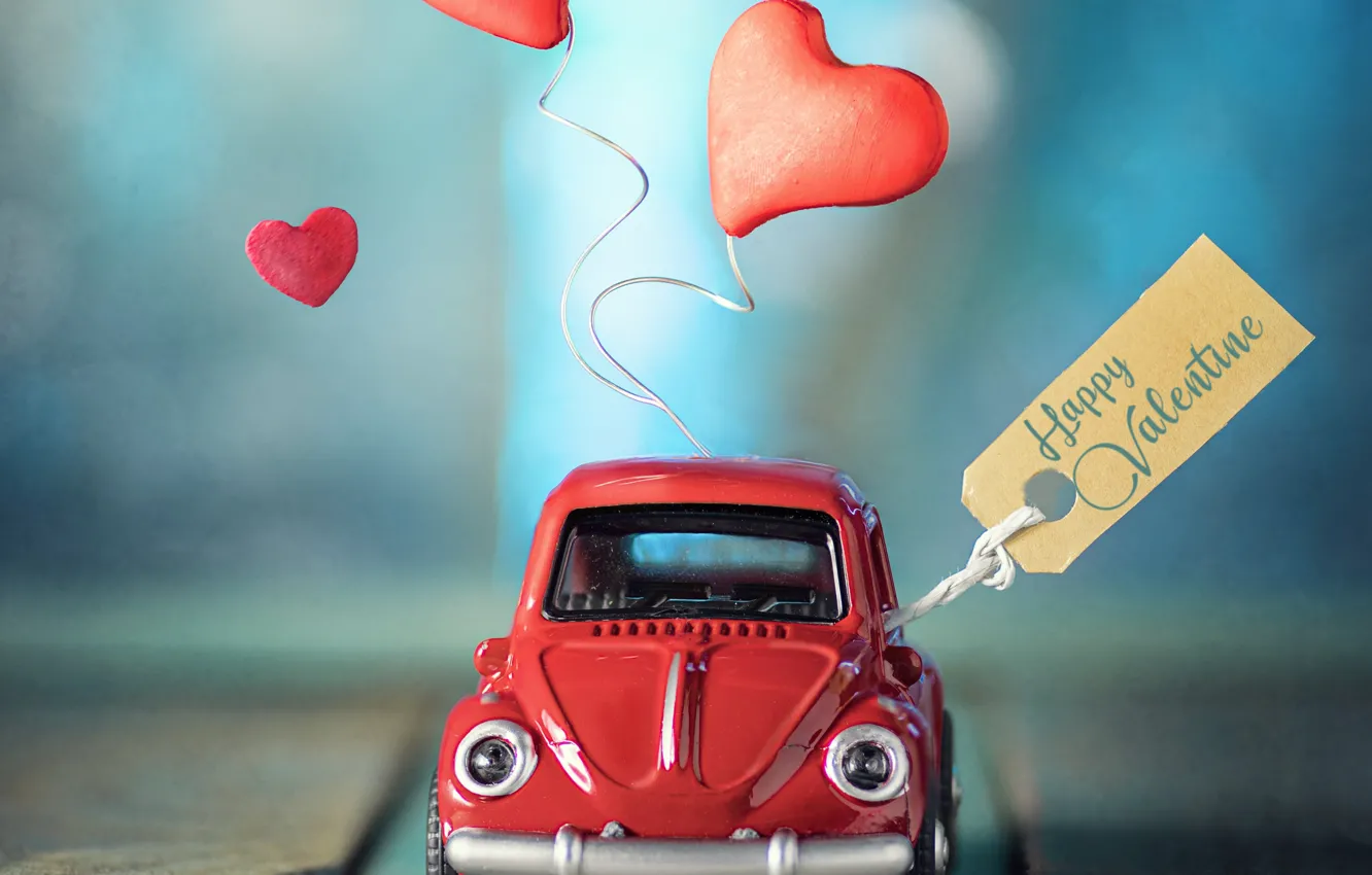 Photo wallpaper toy, Board, hearts, machine