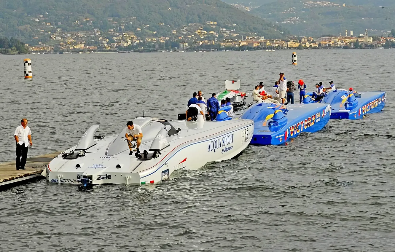 Photo wallpaper race, boat, speed