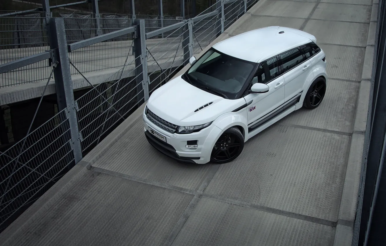 Photo wallpaper machine, white, Land Rover, Range Rover, Evoque, range Rover, Prior-Design, PD650