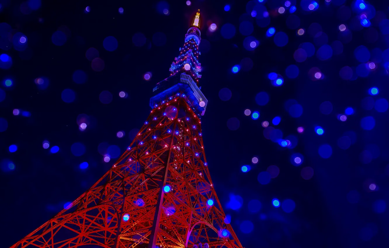 Photo wallpaper background, Tokyo tower, Tokyo tower
