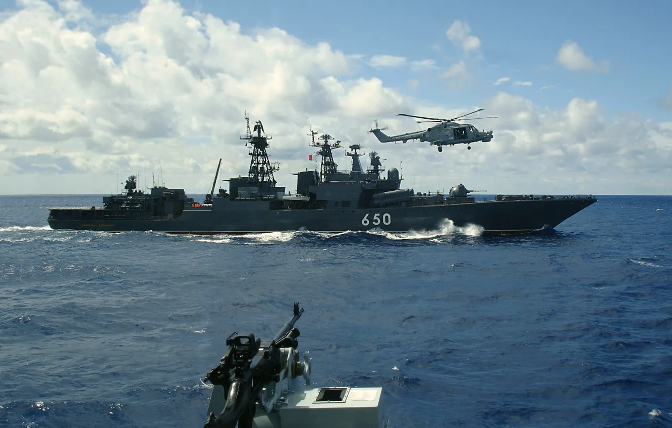 Photo wallpaper Admiral Chabanenko, BOD, the project 1155.1