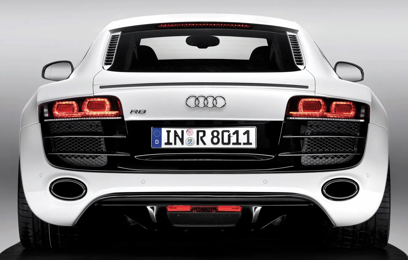 Photo wallpaper audi, white