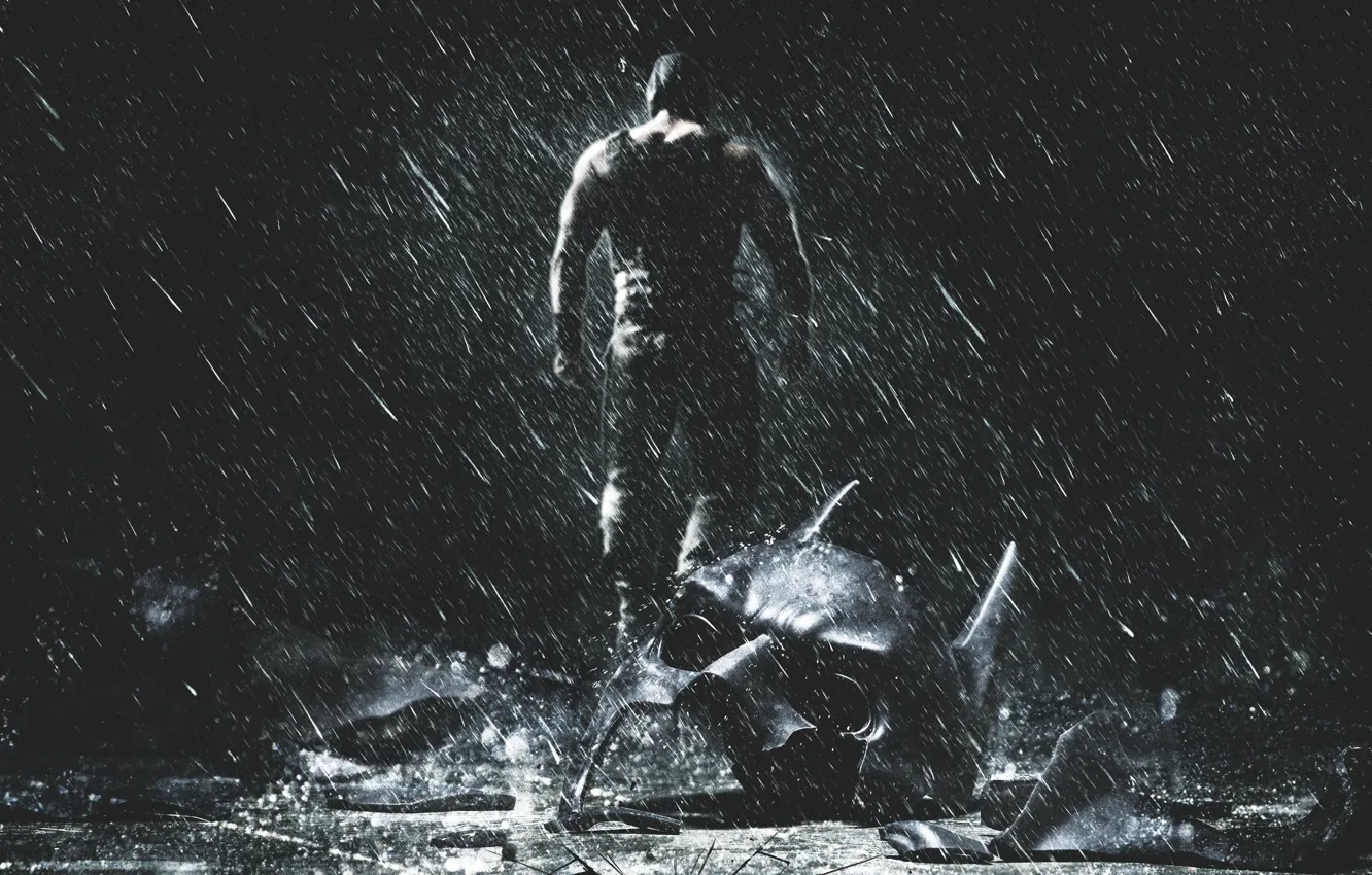 Photo wallpaper Action, The Dark Knight, Darkness, Batman, Legendary Pictures, the, Water, with