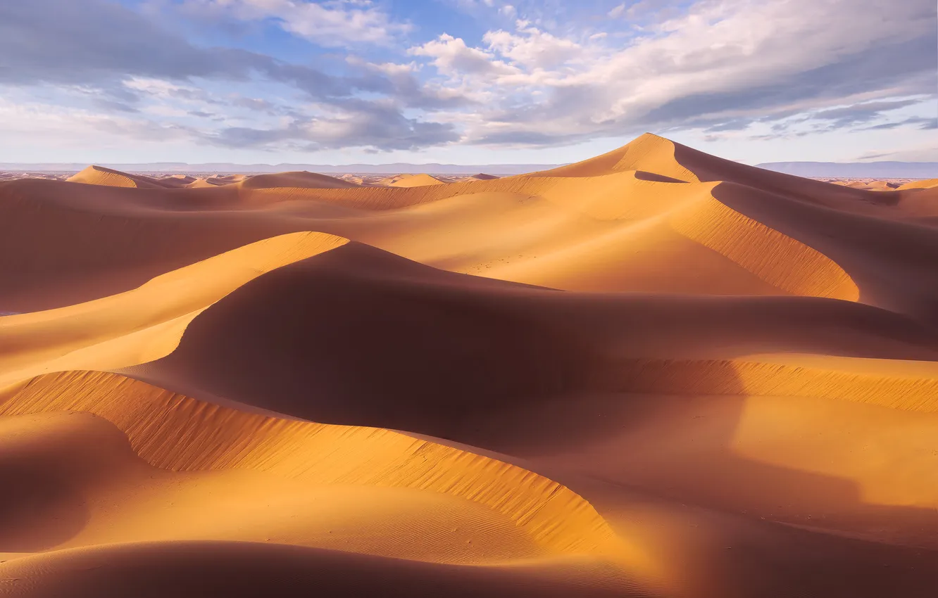 Photo wallpaper sand, nature, desert, dunes