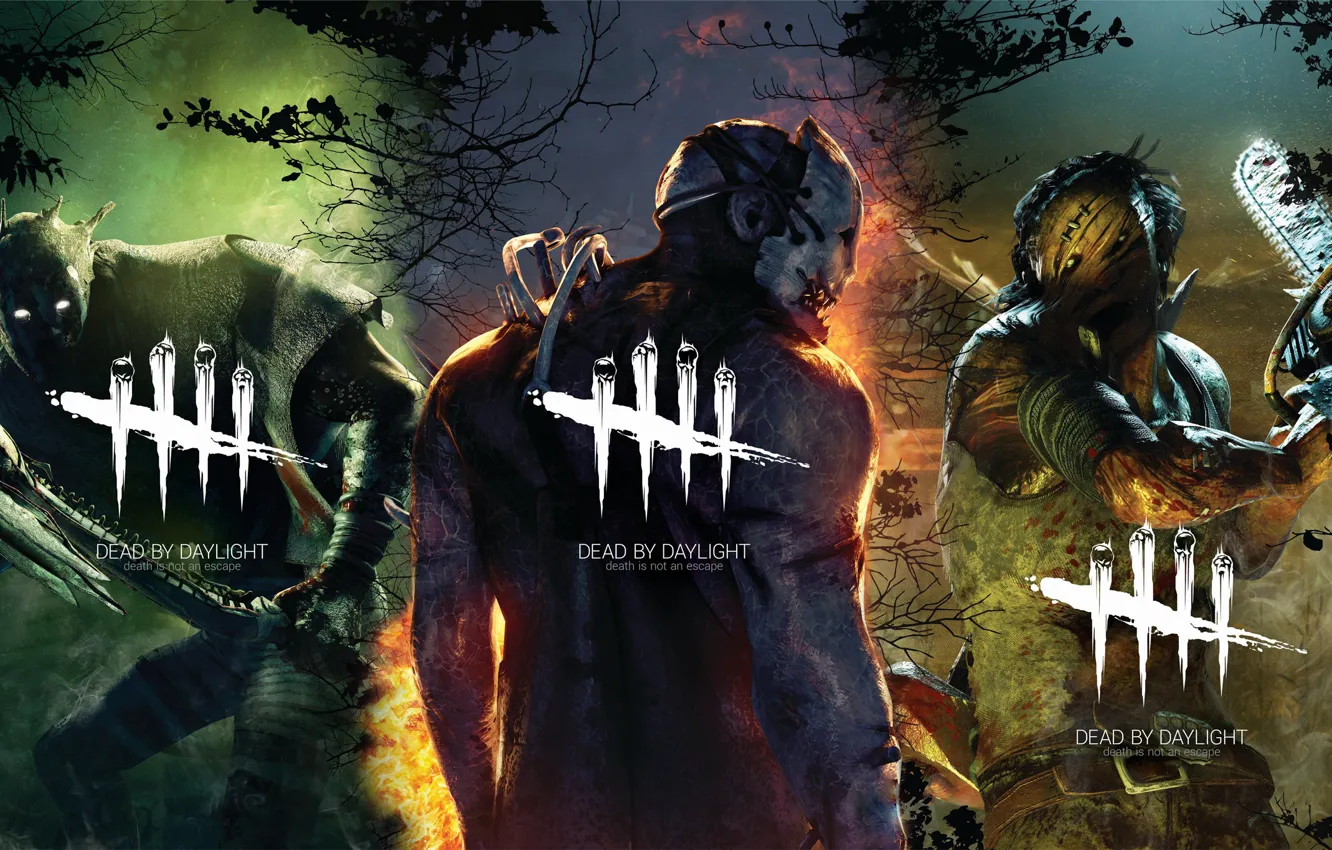 Photo wallpaper The game, Hunter, Ghost, Game, Wraith, Trapper, Dead By Daylight, Redneck