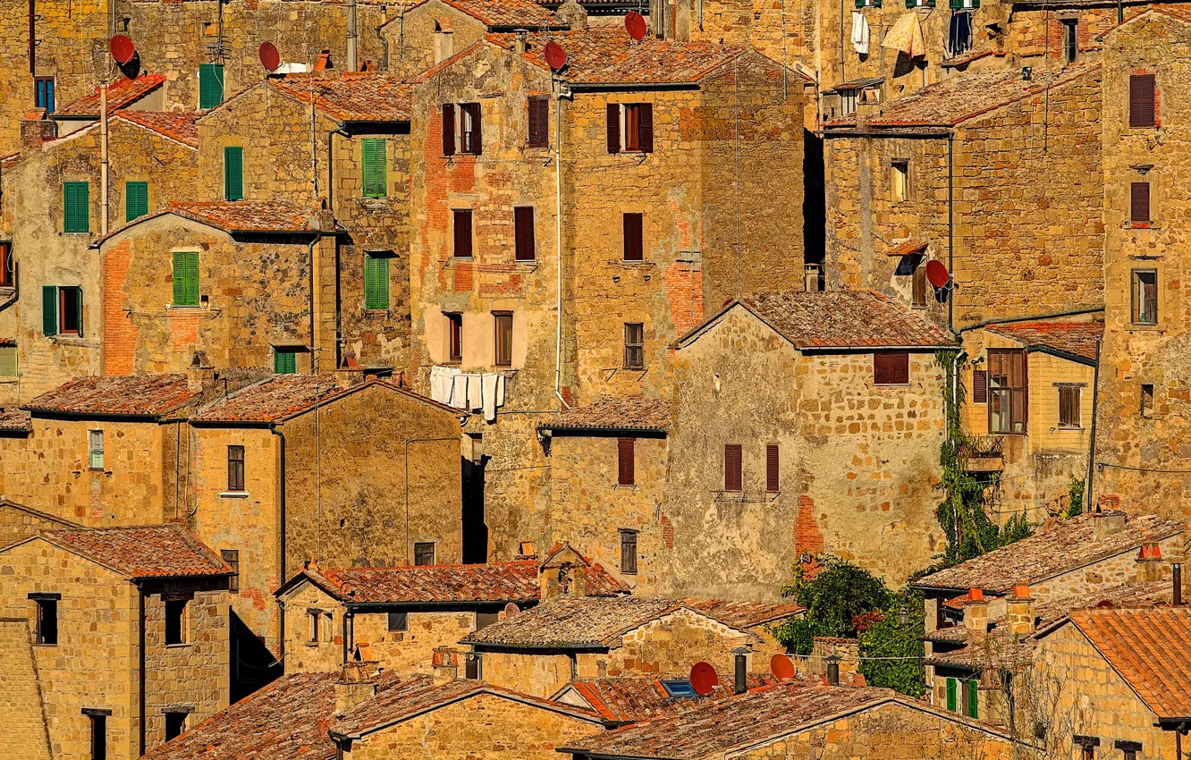 Photo wallpaper home, Italy, Tuscany, Sorano
