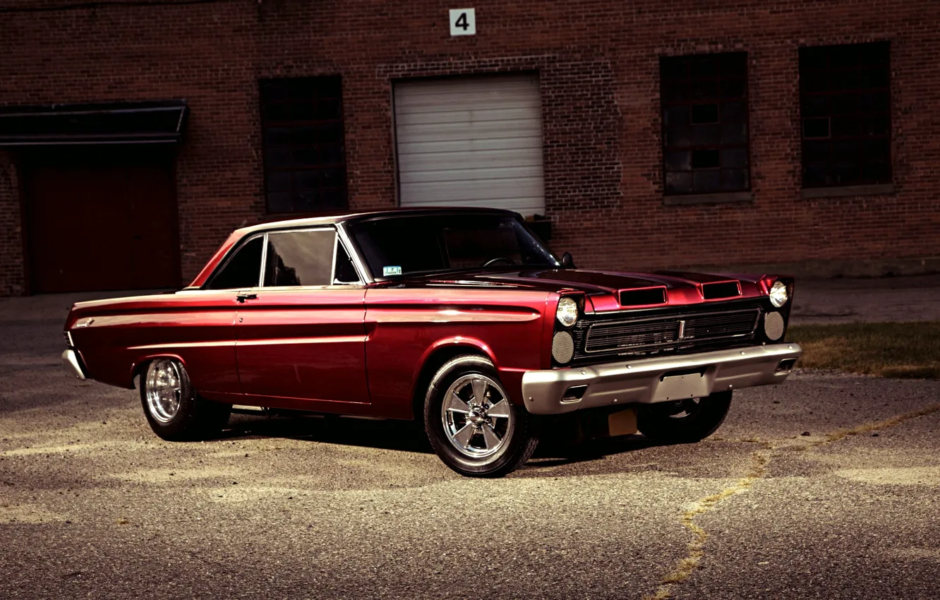 Photo wallpaper Red, Muscle Car, Mercury, Comet Cyclone