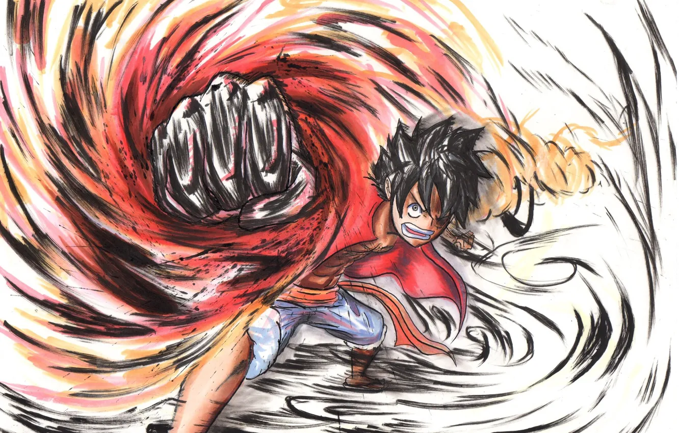 Photo wallpaper power, guy, One Piece