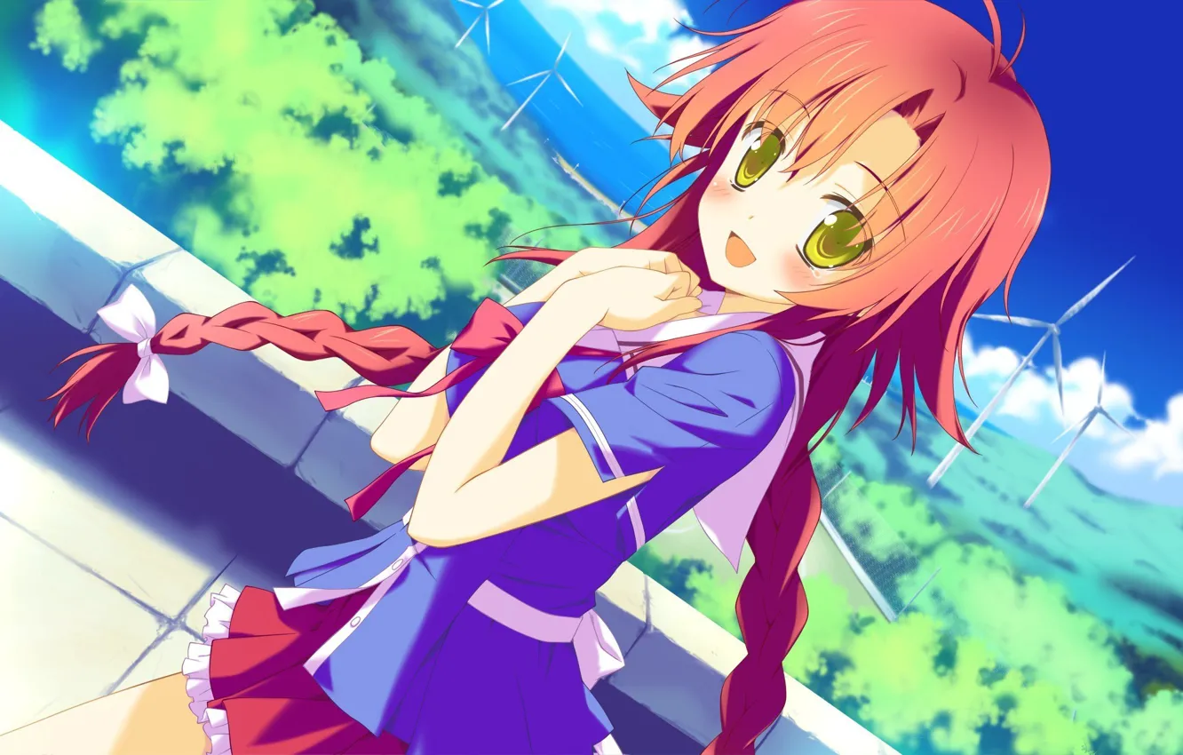 Photo wallpaper girl, smile, anime, art, To Love Ru.