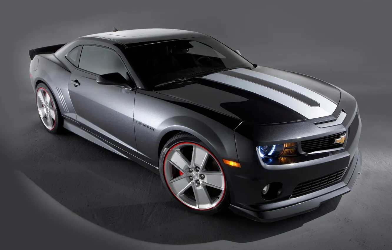 Photo wallpaper black, Chevrolet, Camaro, car, Synergy