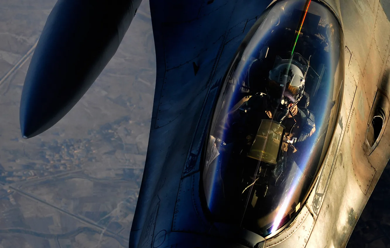 Photo wallpaper aviation, F-16, forwarding, fighter