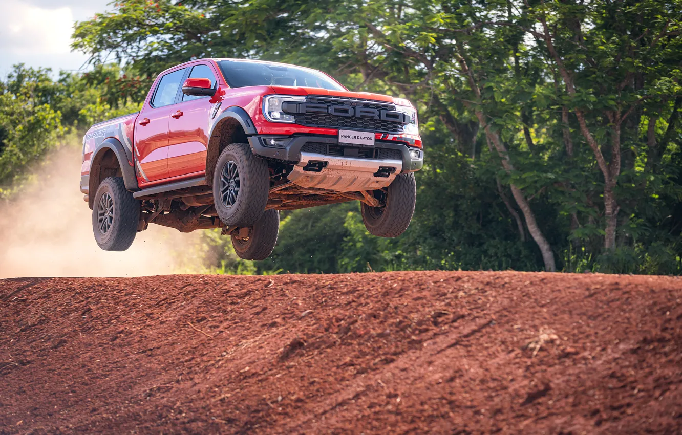 Photo wallpaper Ford, Ford, Raptor, pickup, Ranger, pickup truck, 2023, Ford Ranger Raptor