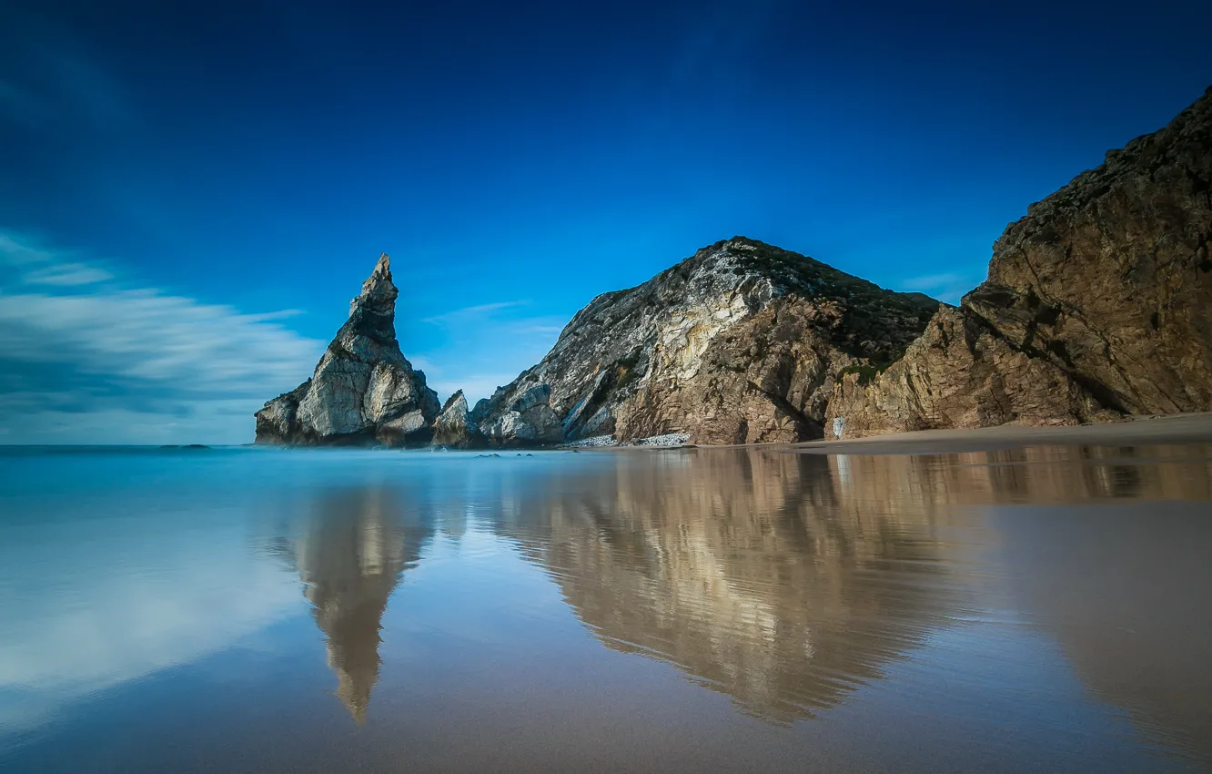 Photo wallpaper sea, rocks, coast