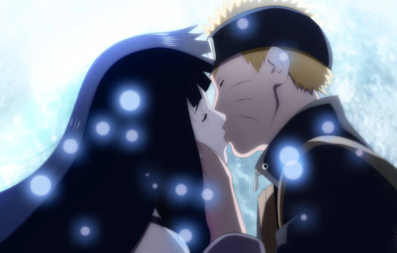 Photo wallpaper Naruto, art, kiss, Hinata, x7rust, Naruto the movie the last