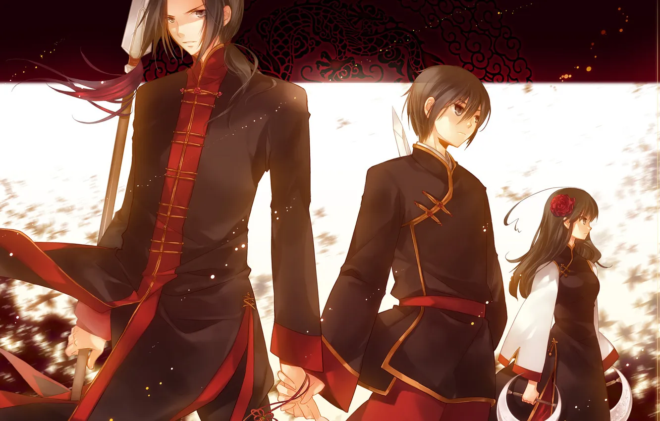 Photo wallpaper China, Japan, hetalia, APH