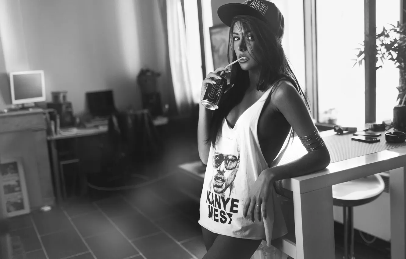 Photo wallpaper look, Mike, drink, Emilie, Vince ArtProject