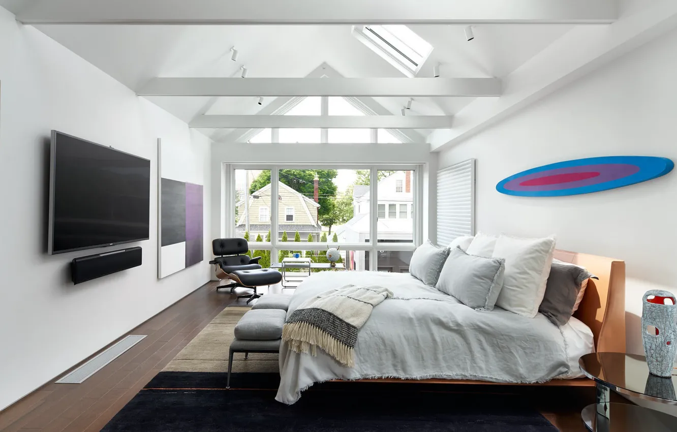 Photo wallpaper design, style, interior, bedroom, New York, Buffalo, Buffalo, the state of new York