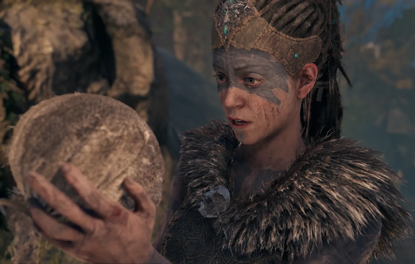 Photo wallpaper game, Bright blade, Senua's Sacrifice, Ingame