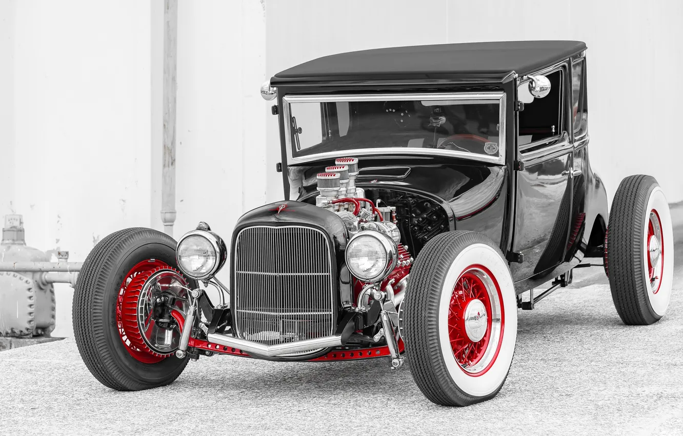 Photo wallpaper car, Hot Rod, Hot rod, classic American