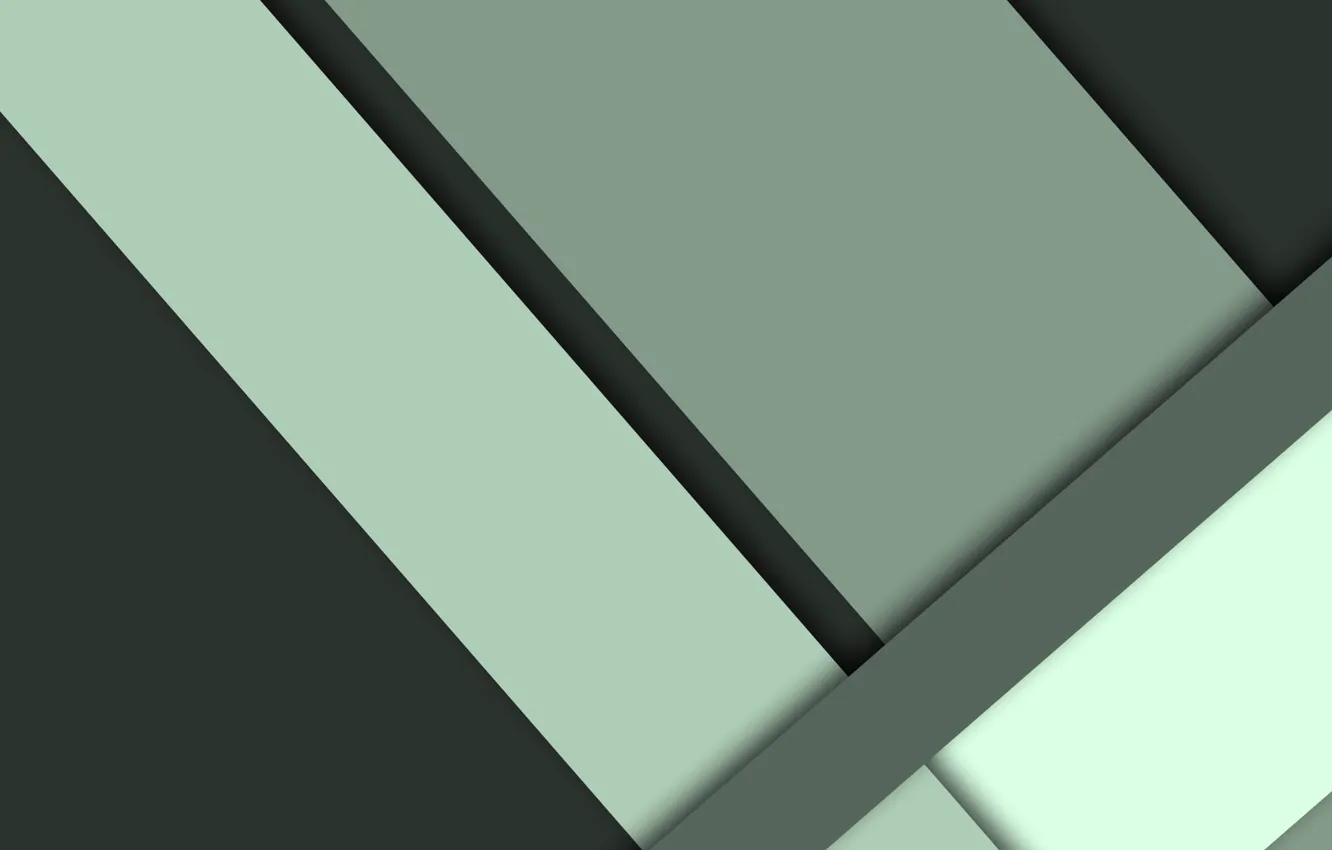 Photo wallpaper line, green, geometry, design, color, material, flat