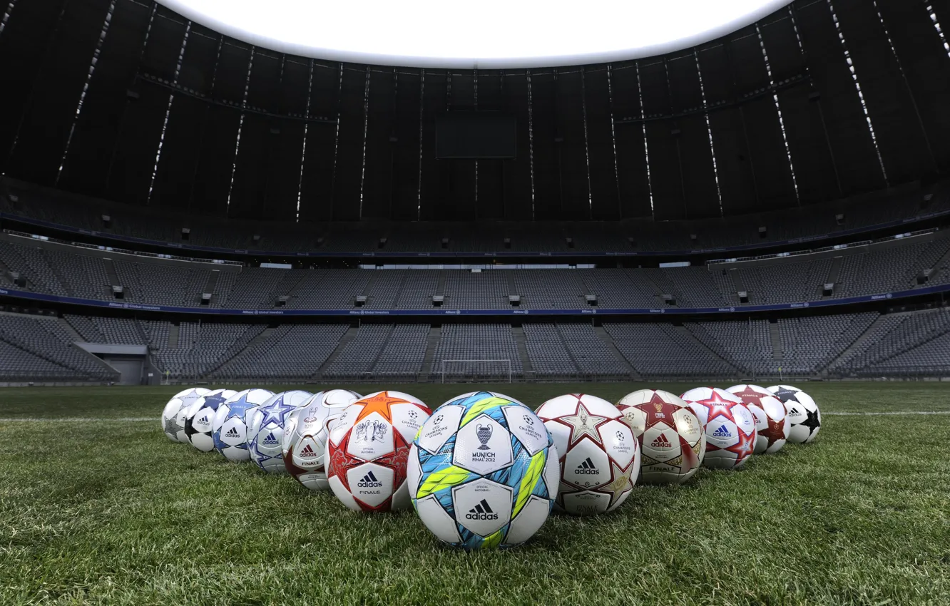 Photo wallpaper football, the ball, football, ball, munich, wital, Allianz arena