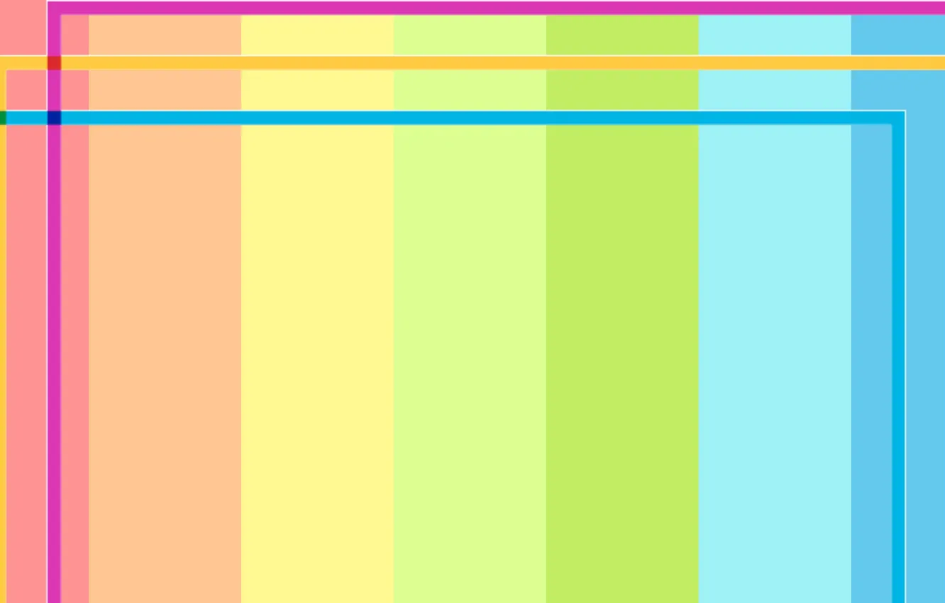 Photo wallpaper colorful, Color Square, Rainbow Strips