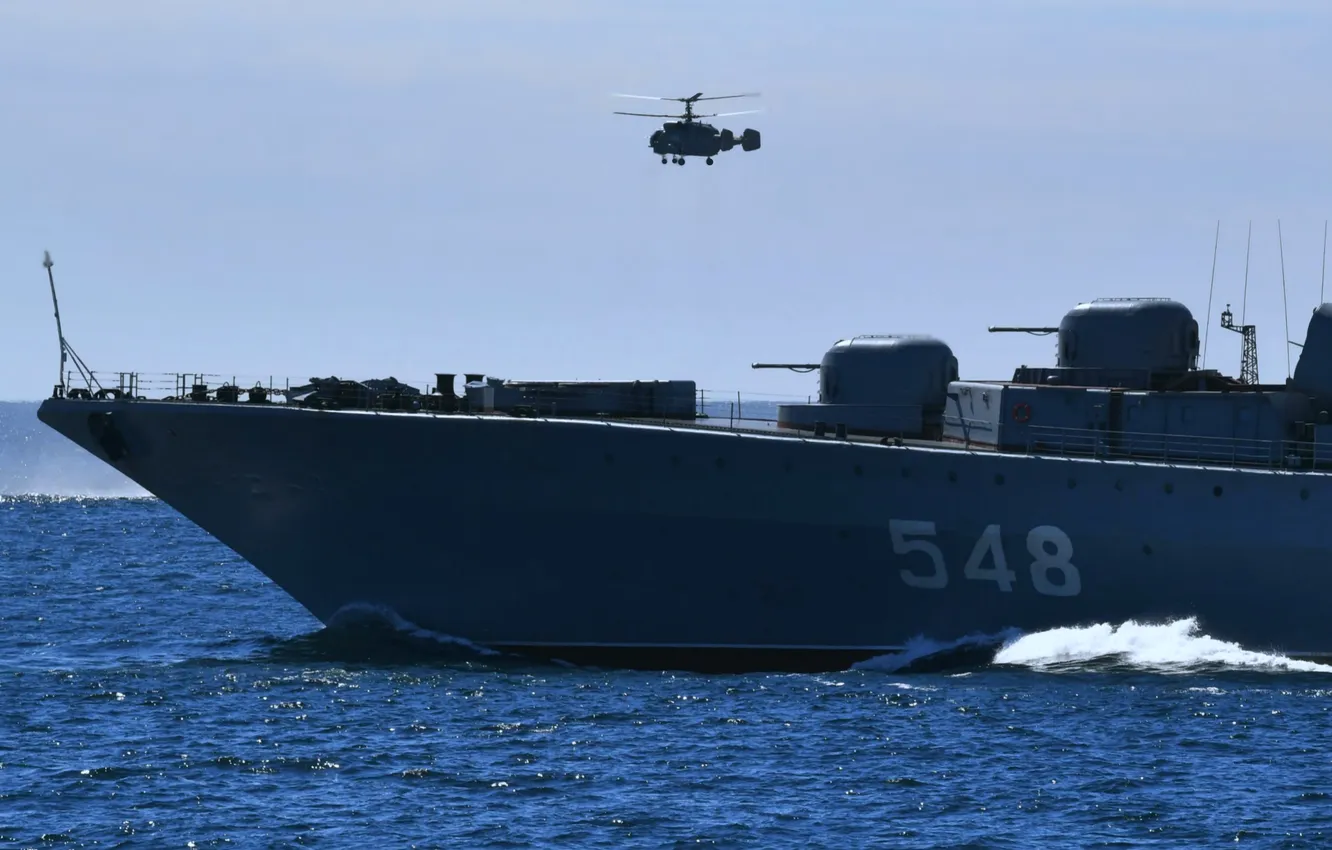 Photo wallpaper exercises, BOD, Admiral Panteleyev, project 1155