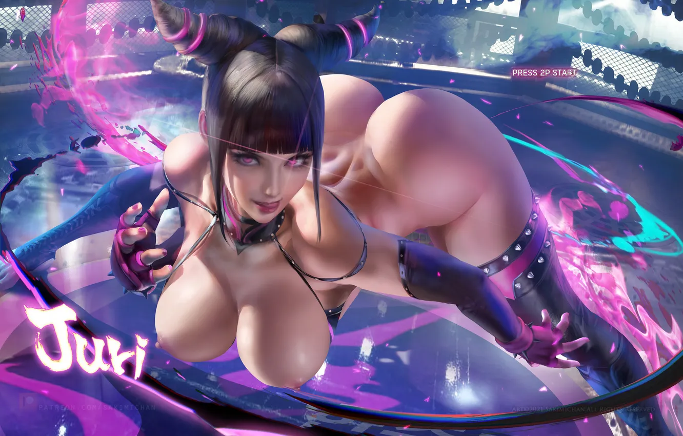 Photo wallpaper girl, the game, Tits, Street Fighter