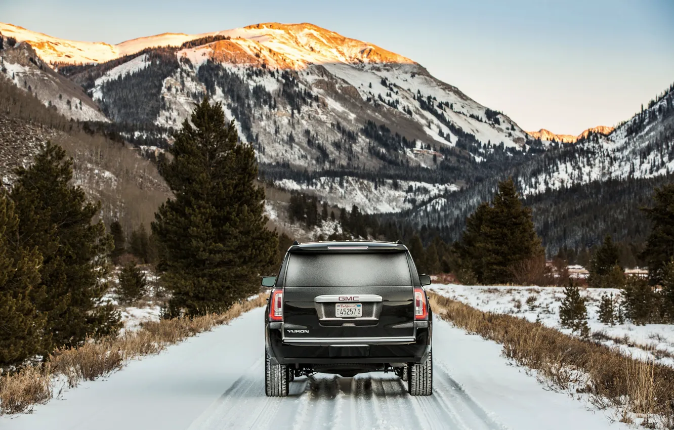 Photo wallpaper rear view, 2018, GMC, SUV, Denali, Yukon